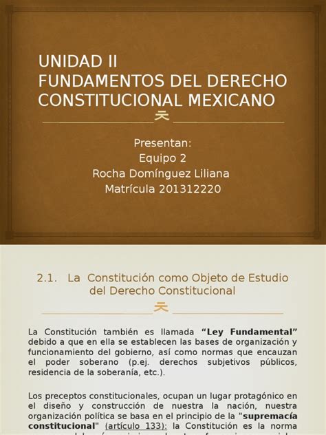 Fundamentos Del Derecho Constitucional Mexicano 1