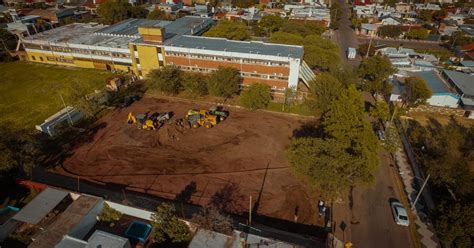 Escuela Juana Manso Comenz La Construcci N Del Play N Polideportivo