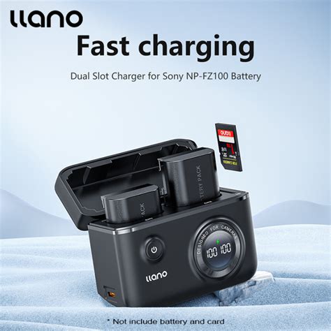 Llano Np Fz Camera Battery Charger Dual Slot Digital Display With Sd