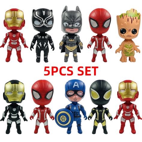 Marvel Her I Pcs Avengers Conjunto De Boneca Brinquedos Homem De