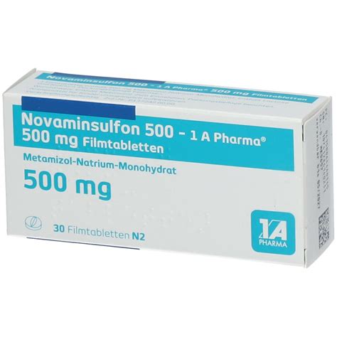 Novaminsulfon 500 1 A Pharma 30 St Shop Apotheke