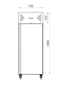 Armoire réfrigérée ACTIF positive 1 porte GN 1 1