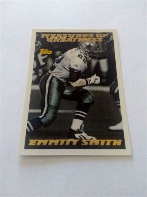 1994 Topps Football Emmitt Smith Measure Of Greatness 611 HOF Set