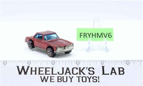 Mercedes Benz SL Red Redline Hot Wheels Mattel Vintage RL Wheeljack S Lab