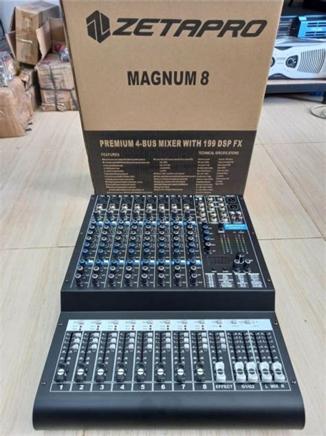 Mixer Audio New ZETAPRO MAGNUM 8 Channel Pro Original Efek Reverb