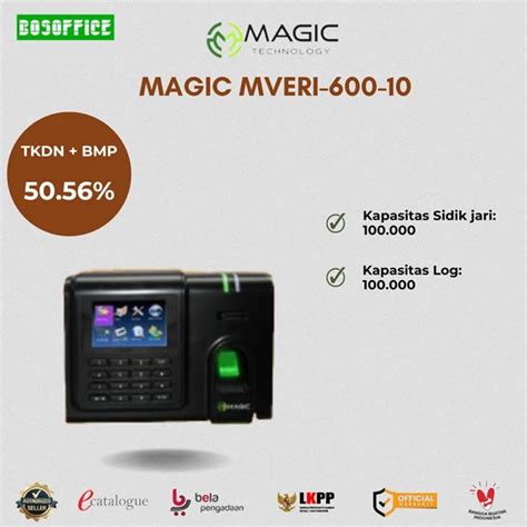 Jual Mesin Absensi Fingerprint Magic Mveri Tangerang Multi