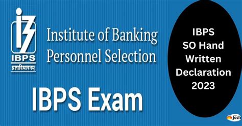 Ibps So Handwritten Declaration Sample Format Dimensions Thumb