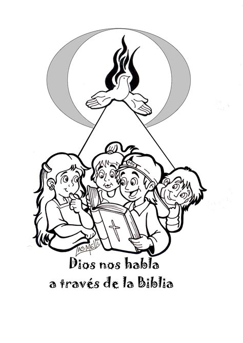 Dibujo Dios Nos Habla A Trav S De La Biblia Educacion Religiosa