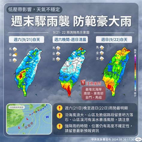 注意！周末豪雨襲 防範劇烈天氣提高警覺 新頭條