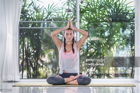 Yoga Exercises At Home High-Res Stock Photo - Getty Images