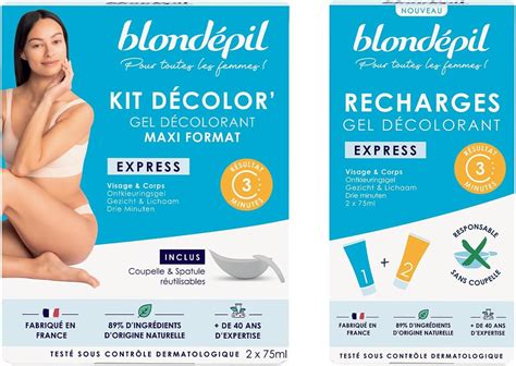 Blondépil Lot Decolor Express Creme Decolorante Visage Et Corps