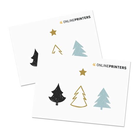 Folded Christmas Cards Landscape A6 A6 At Onlineprinters