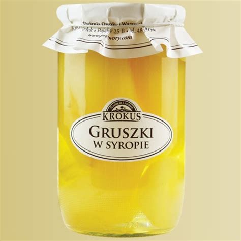 Gruszki W Syropie Dobra Cena Sklep Online Krokus