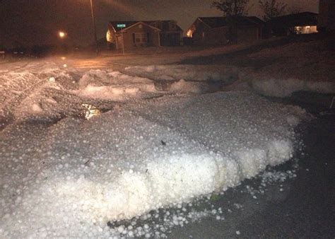 Crazy Hail Storm In Edmond Friday Night