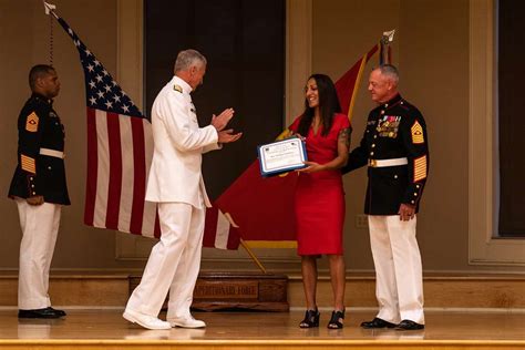 Us Navy Admiral Craig S Faller Awards Natasha Zickefoose Nara