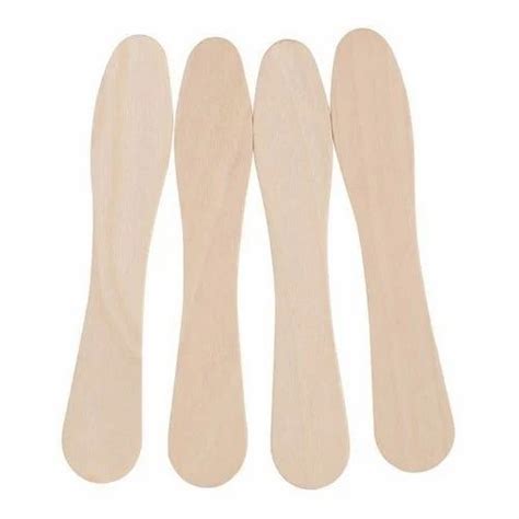 Bamboo Natural Wooden Ice Cream Spoon For Event And Party Supplies At