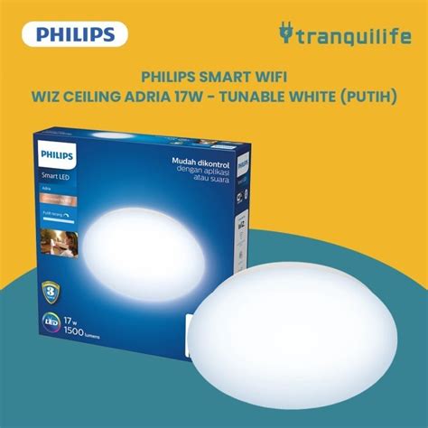 Jual Philips Lampu Plafon Ceiling Adria Smart Wifi Cahaya Putih 17W