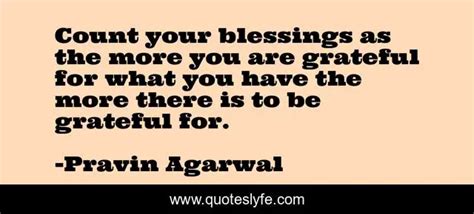 Count Your Blessings As The More You Are Grateful For What You Have Th