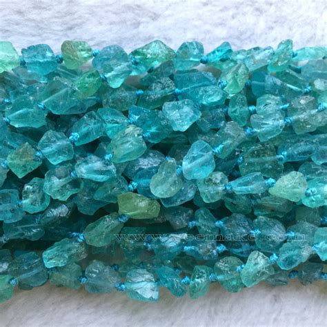 Natural Genuine Raw Mineral Clear Green Blue Apatite Fluorapatite Hand