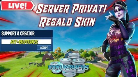 Live Fortnite Ita Server Privati Regalo Skin E Pass Battaglia Contest