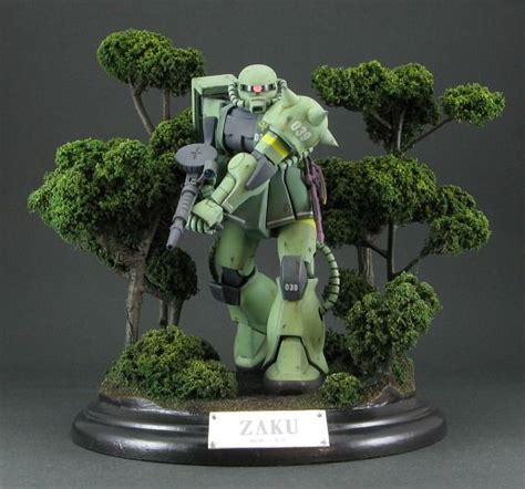 A Green Robot Is Standing In Front Of Some Trees