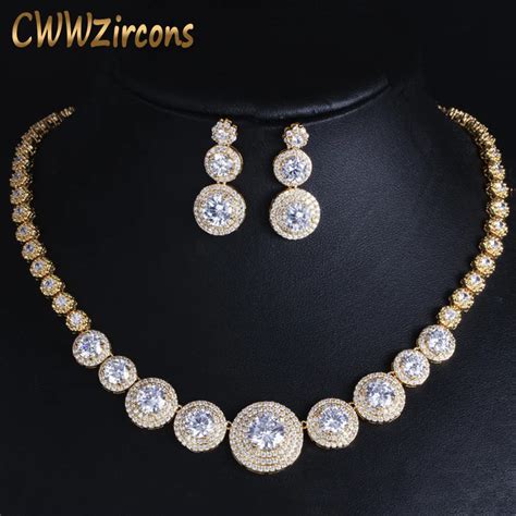 CWWZircons Gorgeous African Cubic Zirconia Luxury Dubai Arab Gold Color