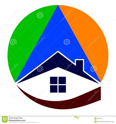 Insignia De Las Propiedades Inmobiliarias Ilustraci N Del Vector