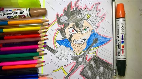 How Do You Draw Asta Black Clover Asta YouTube