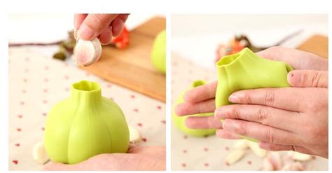 Garlic Peeler Soft Garlic Press Kitchen Accessories Home Peeled Practical Silicone Garlic ...