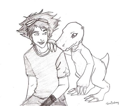 Tai and Agumon | Digimon adventure, Digimon, Tai