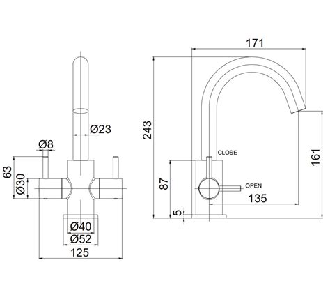 Crosswater MPRO Chrome Twin Lever Monobloc Basin Mixer Tap