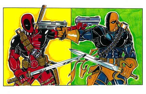 Deadpool vs Deathstroke — ART OF DAVID WONG