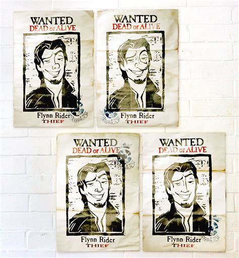 Flynn Rider Wanted Poster Printable