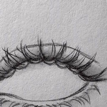 Joana 💓 on Instagram: "Simple realistic eyelashes drawing-tutorial ️ ...