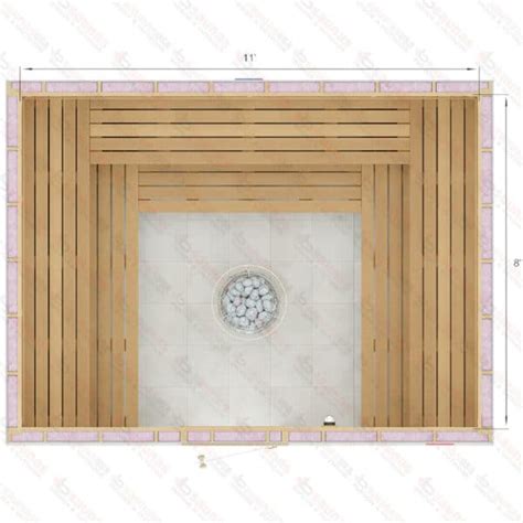 8x11 DIY Indoor Sauna Kit Custom Built Home Sauna For Sale