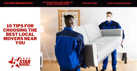 10 Tips For Choosing The Best Local Movers Near You 5 Stars Movers