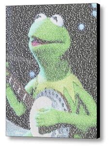 Kermit The Frog Rainbow Connection Song Lyrics Mosaic Framed Limited Edition | eBay