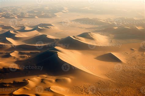 aerial view sand dunes  desert  stock photo  vecteezy