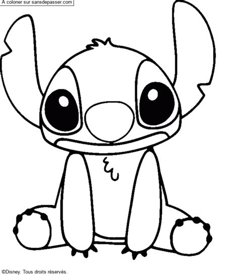 Dessin Colori Coloriage Stitch Par Un Invit Sans D Passer