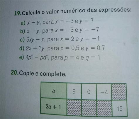 Calcule O Valor Numerico Das Express Es A X Y Para X E Y B X Y