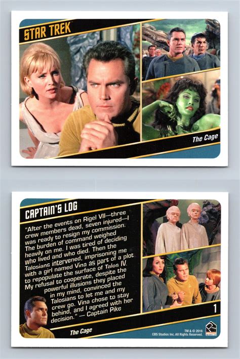 The Cage Star Trek Original Series Captains Collection Card