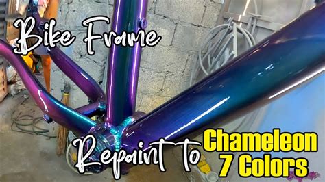 Bike Frame Repaint To Chameleon Colors Youtube