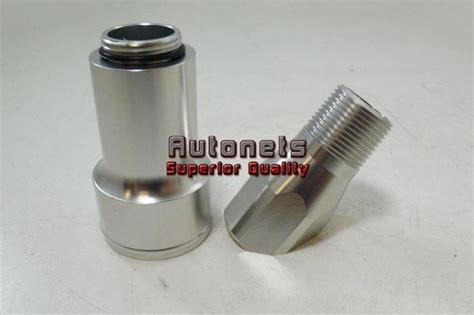 purchase polished billet aluminum water pump inlet fitting  degree