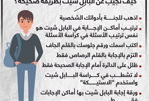 لطلاب الثانوية العامة تعرف على كيفية الاجابة عن البابل شيت بطريقة صحيحة