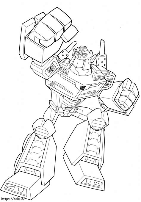 Bots From Rescue Optimus Prime coloring page