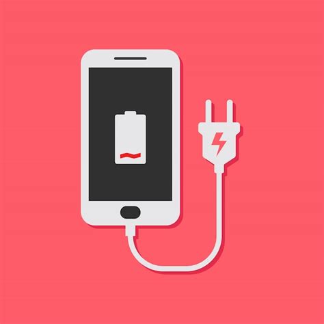 Premium Vector | Flat design concept for recharge the mobile phone battery