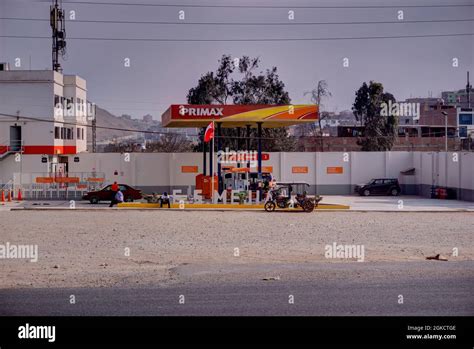 Lima, Peru - July 27, 2021: Primax gas station with few customers Stock ...