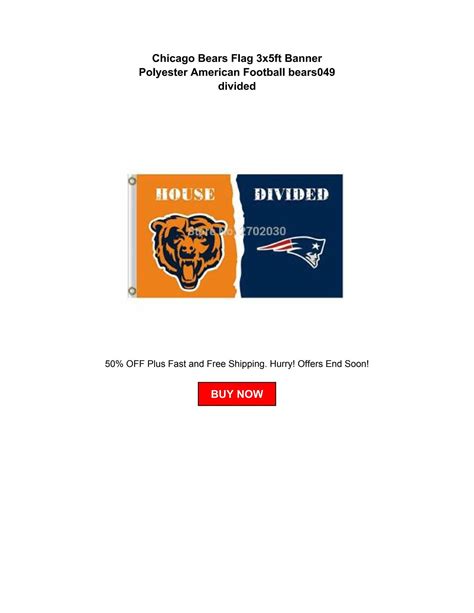 Chicago Bears Flag 3x5ft Banner Polyester American Football bears049