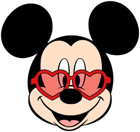 Mickey Mouse Svg Mickey With Glasses Svg Valentines Day Svg Cut