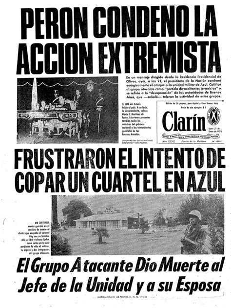 A 45 Años Del Criminal Asalto Del Erp Al Cuartel De Azul Primer Gran